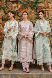 Baroque Embroidered Swiss Lawn Unstitched 3Pc Suit BQU-SL12-D01