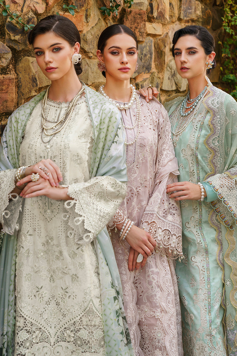 Baroque Embroidered Swiss Lawn Unstitched 3Pc Suit BQU-SL12-D01