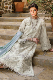 Baroque Embroidered Swiss Lawn Unstitched 3Pc Suit BQU-SL12-D01