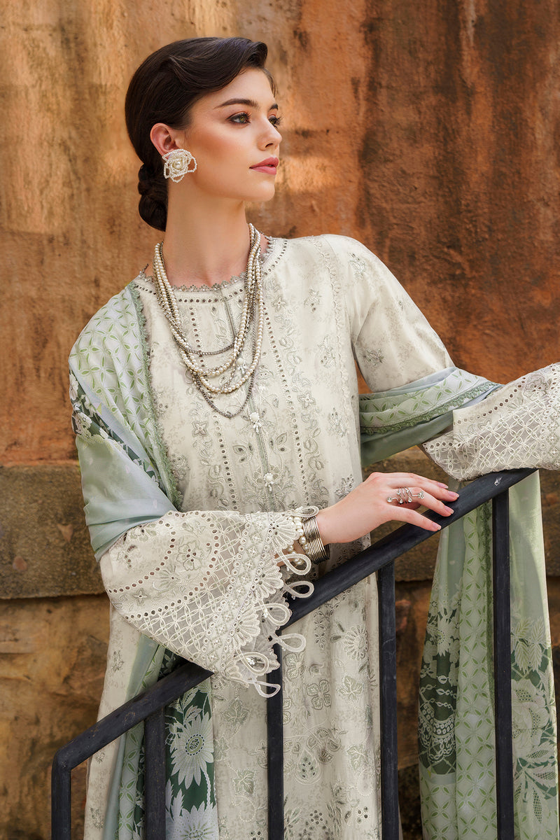 Baroque Embroidered Swiss Lawn Unstitched 3Pc Suit BQU-SL12-D01