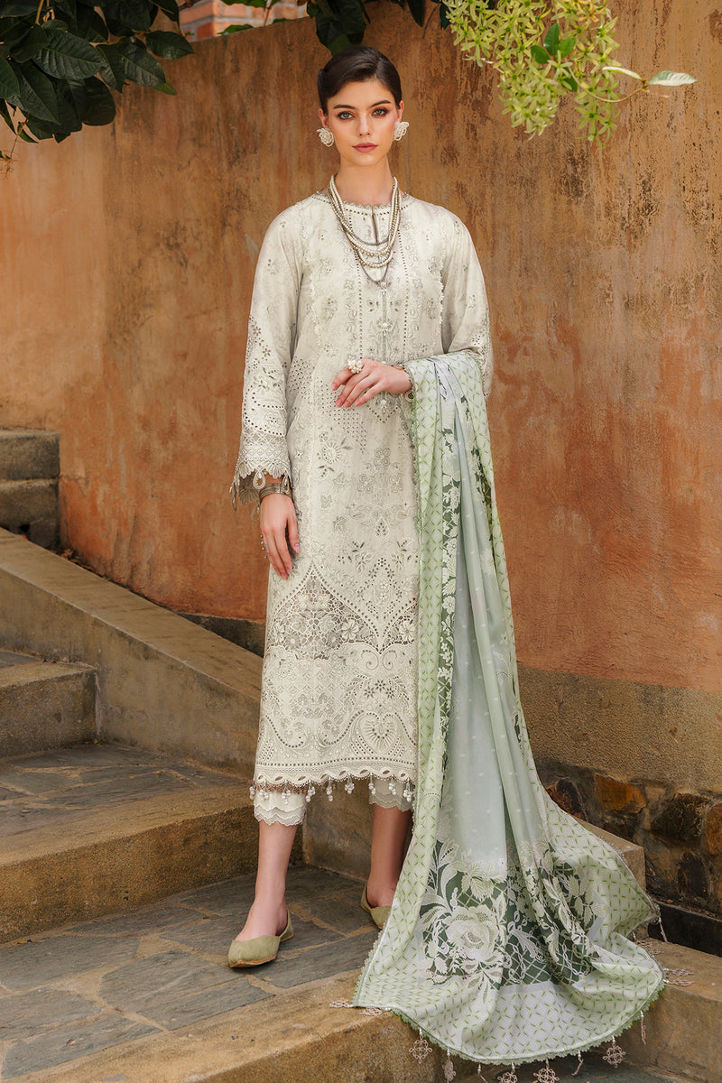 Baroque Embroidered Swiss Lawn Unstitched 3Pc Suit BQU-SL12-D01