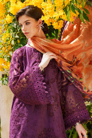 Baroque Embroidered Swiss Lawn Unstitched 3Pc Suit BQU-SL12-D04