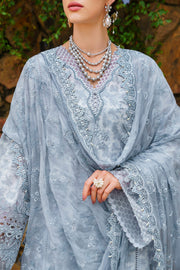 Baroque Embroidered Swiss Lawn Unstitched 3Pc Suit BQU-SL12-D05