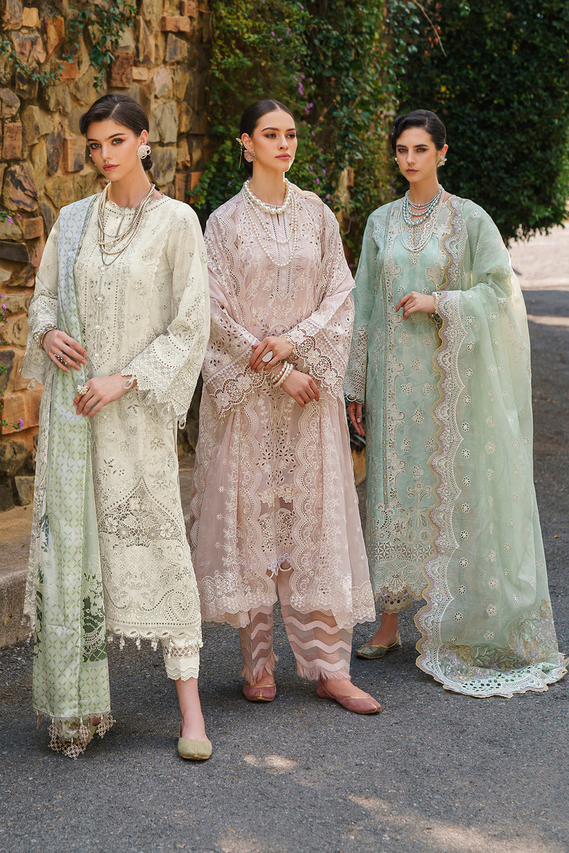 Baroque Embroidered Swiss Lawn Unstitched 3Pc Suit BQU-SL12-D07
