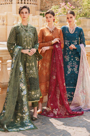 Baroque Embroidered Swiss Lawn Unstitched 3Pc Suit BQU-SL12-D08