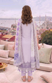 Asifa & Nabeel Summer Lawn Unstitched 3Pc Suit SL26-02 Lilac River