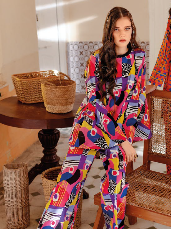 Gul Ahmed Essential Printed Lawn Unstitched 1Pc Shirt SL-42022