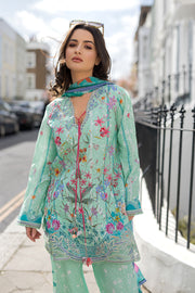 Sobia Nazir Prints Embroidered Lawn Unstitched 3Pc Suit SNP26-3B