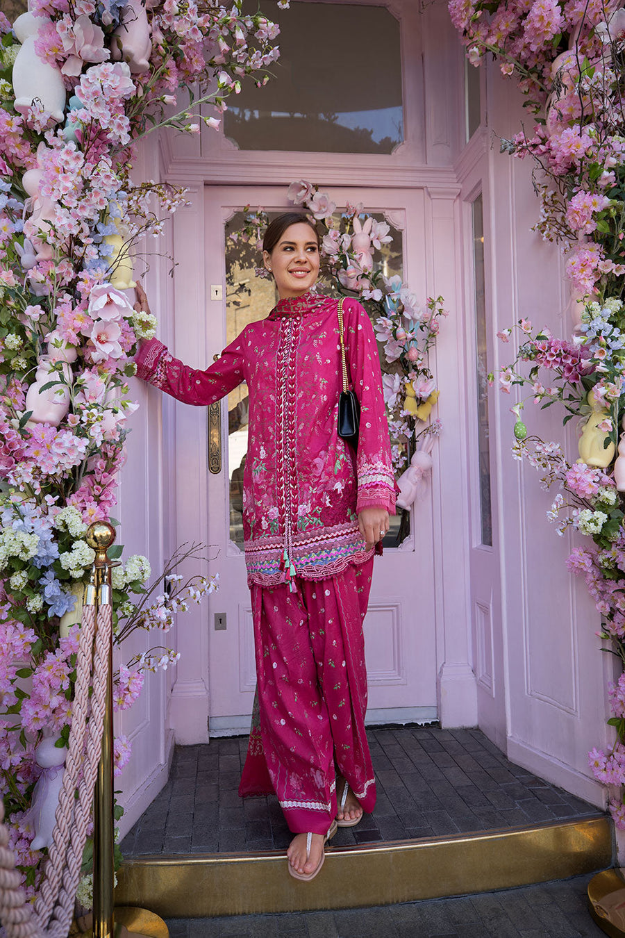 Sobia Nazir Prints Embroidered Lawn Unstitched 3Pc Suit SNP26-4A