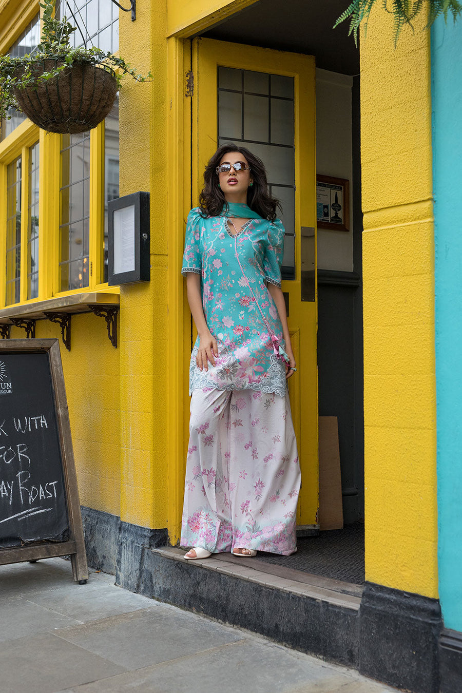 Sobia Nazir Prints Embroidered Lawn Unstitched 3Pc Suit SNP26-5B