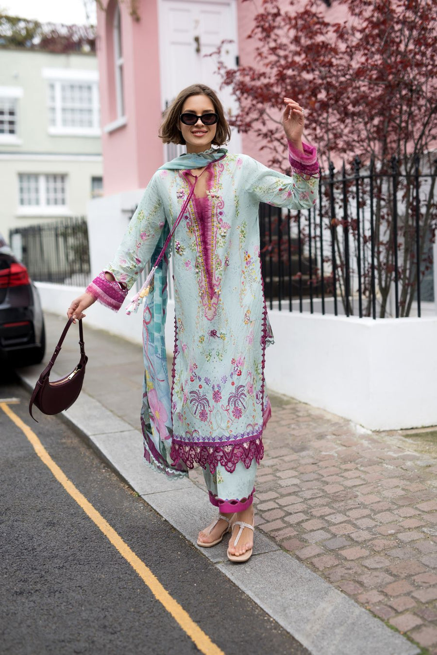 Sobia Nazir Prints Embroidered Lawn Unstitched 3Pc Suit SNP26-7A