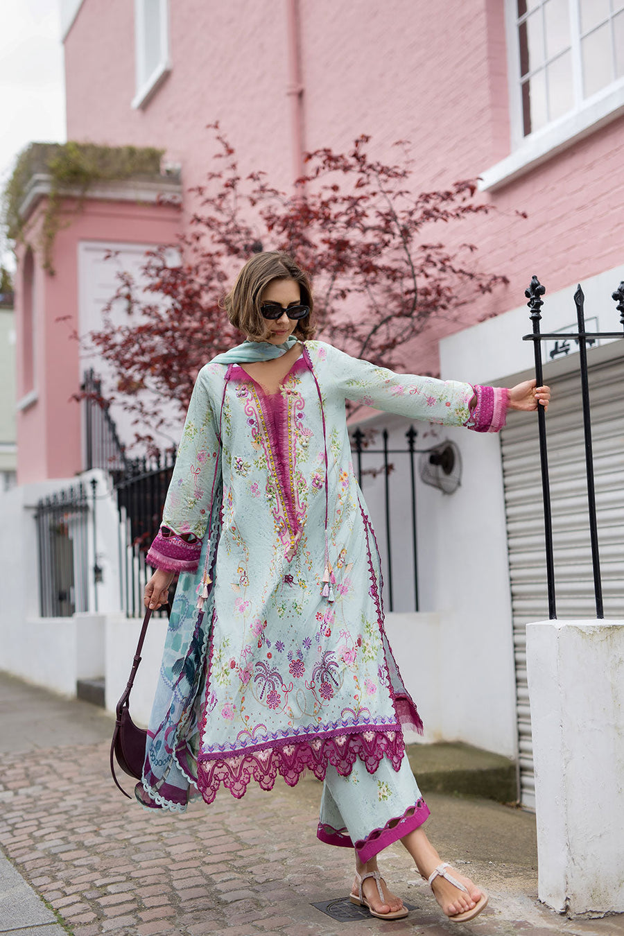 Sobia Nazir Prints Embroidered Lawn Unstitched 3Pc Suit SNP26-7A