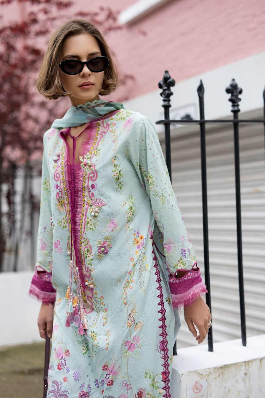Sobia Nazir Prints Embroidered Lawn Unstitched 3Pc Suit SNP26-7A