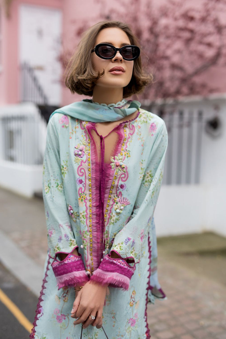 Sobia Nazir Prints Embroidered Lawn Unstitched 3Pc Suit SNP26-7A