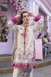 Sobia Nazir Prints Embroidered Lawn Unstitched 3Pc Suit SNP26-7B