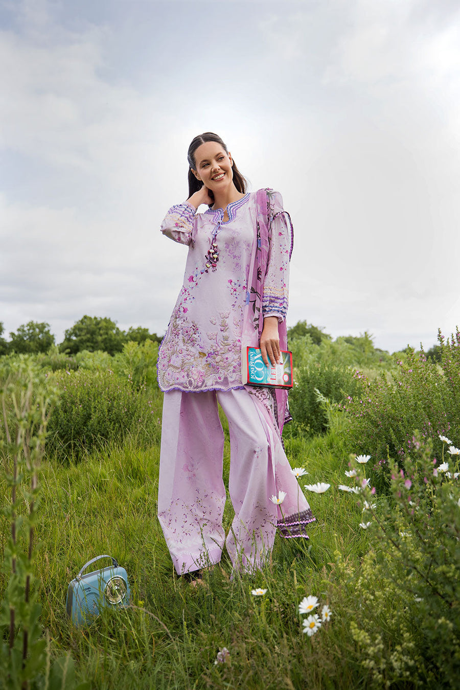 Sobia Nazir Prints Vol-02 Embroidered Lawn Unstitched 3Pc Suit SNP26V2-3A