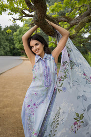 Sobia Nazir Prints Vol-02 Embroidered Lawn Unstitched 3Pc Suit SNP26V2-3B