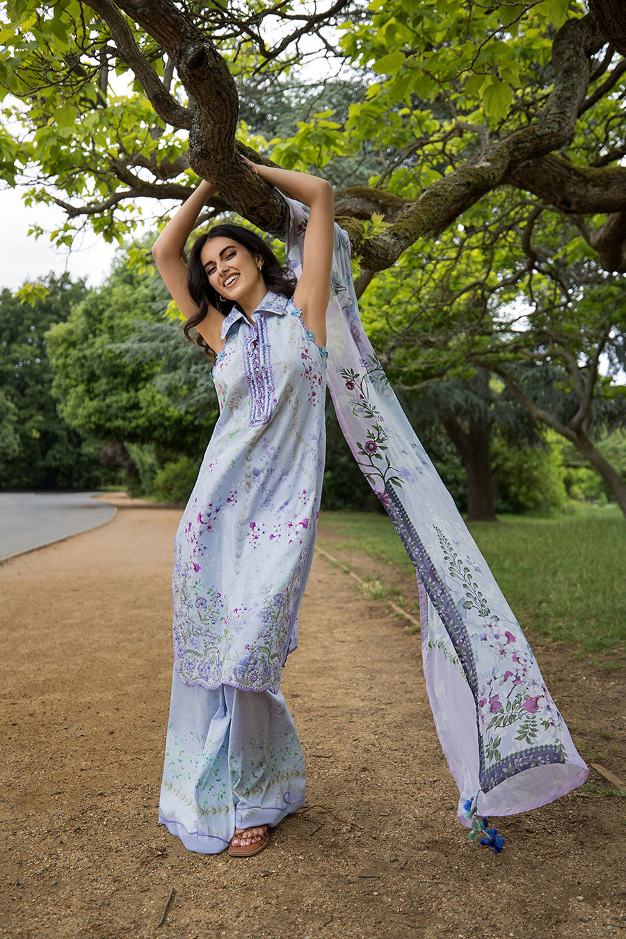 Sobia Nazir Prints Vol-02 Embroidered Lawn Unstitched 3Pc Suit SNP26V2-3B