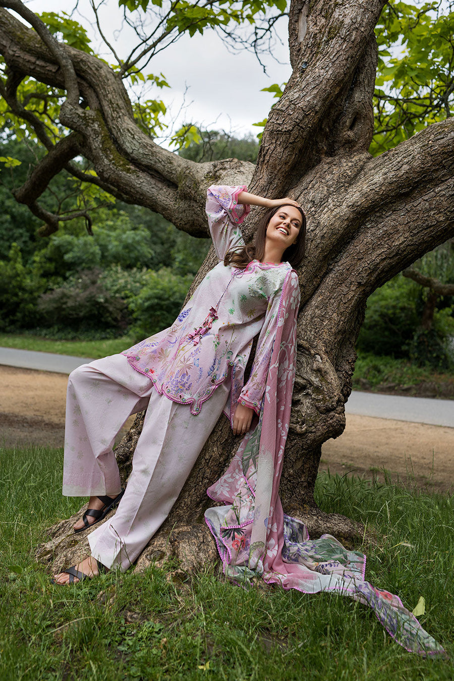 Sobia Nazir Prints Vol-02 Embroidered Lawn Unstitched 3Pc Suit SNP26V2-5A