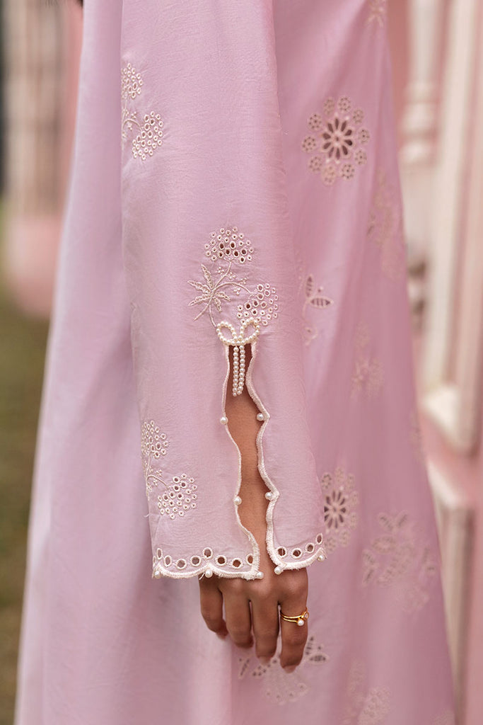 Cross Stitch Premium Embroidered Lawn Unstitched 3Pc Suit - SOFT PETAL