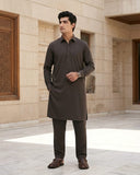 Sky Light by Fabrieco Men's Unstitched Soft Blended Suit - Soie Brown