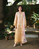 Neeshay Printkari Embroidered Lawn Unstitched 3Pc Suit - SOLAYA