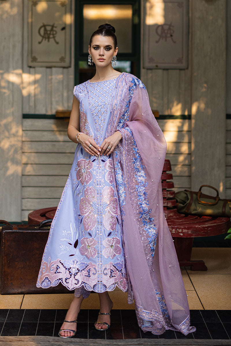 Mushq Orient Express Embroidered Lawn Unstitched 3Pc Suit MSF-08 Soleil