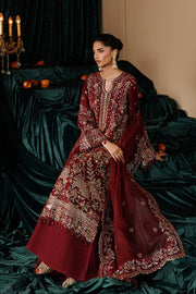 Emaan Adeel Celeste Embroidered Organza Unstitched 3Pc Suit - SOLSTICE