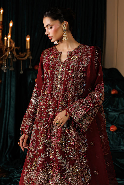 Emaan Adeel Celeste Embroidered Organza Unstitched 3Pc Suit - SOLSTICE