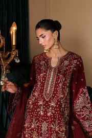 Emaan Adeel Celeste Embroidered Organza Unstitched 3Pc Suit - SOLSTICE