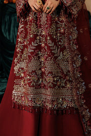 Emaan Adeel Celeste Embroidered Organza Unstitched 3Pc Suit - SOLSTICE