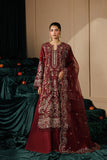Emaan Adeel Celeste Embroidered Organza Unstitched 3Pc Suit - SOLSTICE