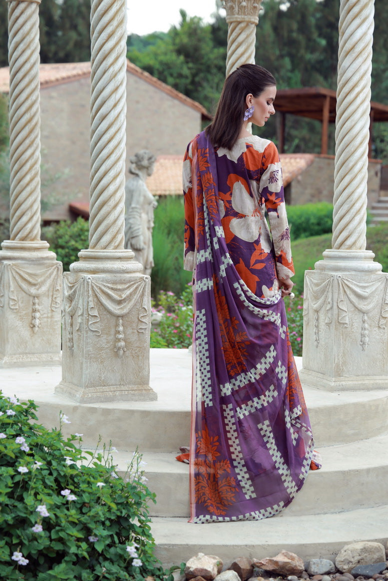 Feathers Premium Printed Lawn Unstitched 3Pc Suit SOLTREX-FT535