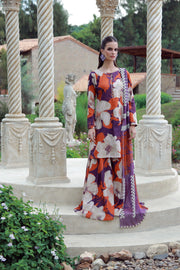Feathers Premium Printed Lawn Unstitched 3Pc Suit SOLTREX-FT535
