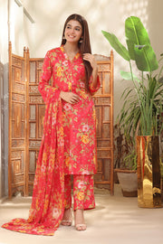 Feathers Premium Printed Lawn Unstitched 3Pc Suit SOPHIE-FT111