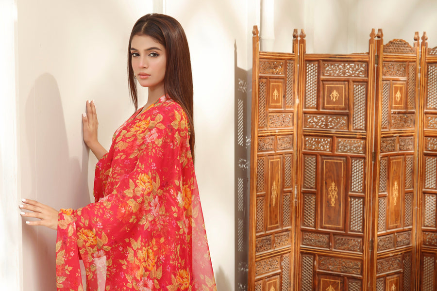 Feathers Premium Printed Lawn Unstitched 3Pc Suit SOPHIE-FT111