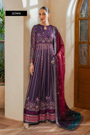 Xenia Formals Niran Embroidered Chiffon Unstitched 3Pc Suit XF-03 SOURATI