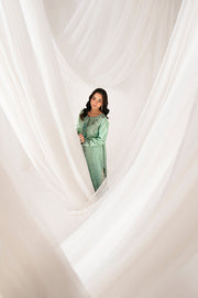 Serene Premium Lumea Embroidered Pret Cotton Satin 3Pc Suit SP-143 Alina
