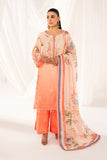 Serene Premium Lumea Embroidered Pret Cotton Satin 3Pc Suit SP-144 Fiora