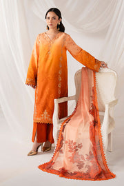 Serene Premium Lumea Embroidered Pret Cotton Satin 3Pc Suit SP-145 Aurelia