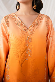 Serene Premium Lumea Embroidered Pret Cotton Satin 3Pc Suit SP-145 Aurelia