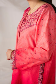 Serene Premium Lumea Embroidered Pret Cotton Satin 3Pc Suit SP-148 Noelle