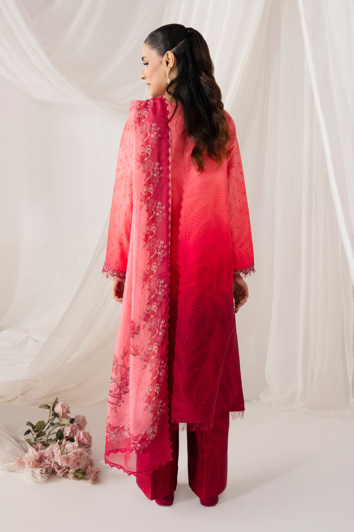 Serene Premium Lumea Embroidered Pret Cotton Satin 3Pc Suit SP-148 Noelle