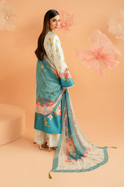 Serene Premium Amelia Printed Silk Pret 3Pc Suit SP-151 Flora Serenade