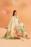 Serene Premium Amelia Printed Silk Pret 3Pc Suit SP-153 Ivory Botanica