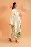 Serene Premium Amelia Printed Silk Pret 3Pc Suit SP-153 Ivory Botanica