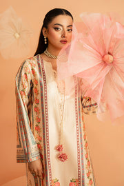 Serene Premium Amelia Printed Silk Pret 3Pc Suit SP-154 Rosé Charm