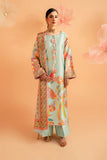 Serene Premium Amelia Printed Silk Pret 3Pc Suit SP-155 Mint Mirage