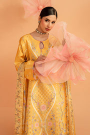 Serene Premium Amelia Printed Silk Pret 3Pc Suit SP-156 Sunlit Aura