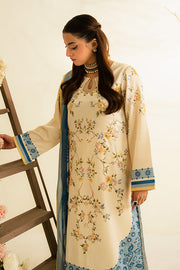 Serene Premium Celeste Embroidered Silk Pret 3Pc Suit SP-159 Celestia